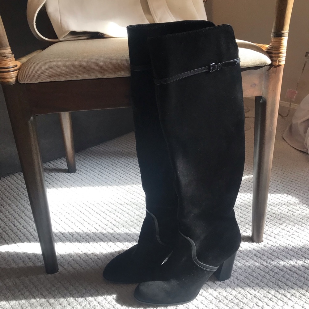 Antonio Melani Black Suede Boots